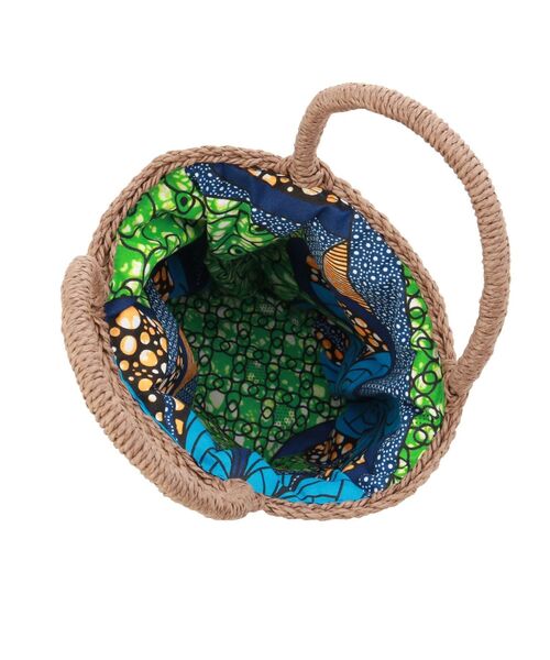 Ungrid（アングリッド）の「ペーパー編みサークルバッグ（かごバッグ・レディース・ベージュ/ブラウン・FREE）」の10枚目の写真