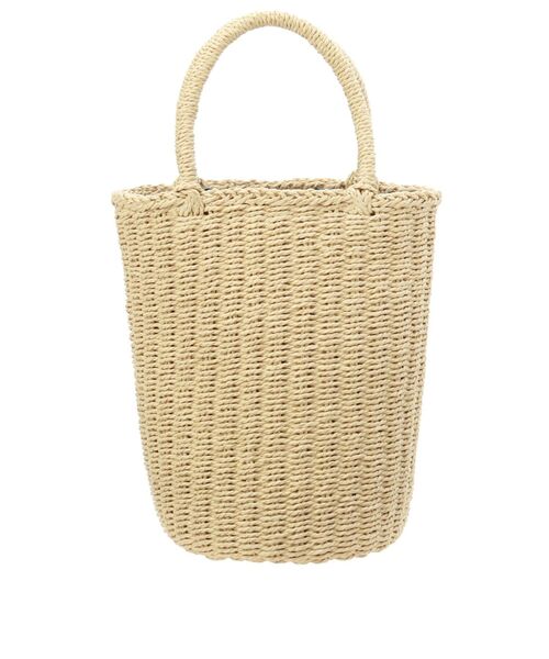 Ungrid（アングリッド）の「ペーパー編みサークルバッグ（かごバッグ・レディース・ベージュ/ブラウン・FREE）」の5枚目の写真