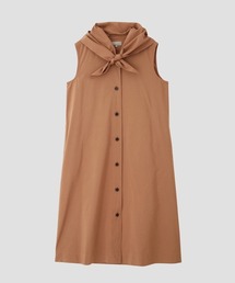 マーガレットハウエル　2024SS シルク　コットン　ポプリン　ワンピース　Ⅱ WASHABLE SILK POPLIN DRESS | MARGARET HOWELL（マーガレット