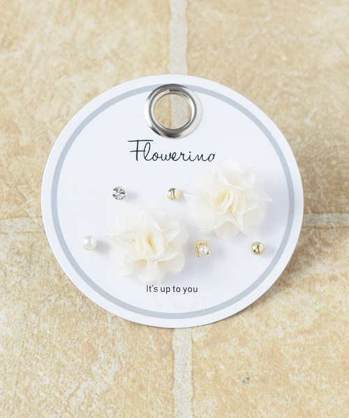 Flowering(フラワーリング)の「ミックスデザイン/セットピアス(ピアス(両耳用)・レディース・ブルー/ゴールド/ブラウン/ピンクゴールド/ベージュ/パープル/グリーン/ホワイト/ゴールド系その他/シルバー系その他/ブルー系その他/シルバー/ゴールド系その他2/ゴールド系その他3/ゴールド系その他4/ホワイト系その他/ゴールド系その他7/ゴールド系その他5/シルバー系その他2/シルバー系その他3/レッド/ゴールド系その他6/ブルー系その他2/ゴールド系/ピンク/ゴールド系2/ベージュ系その他/グリーン系その他/グレー/ゴールド系1・FREE)」の3枚目の写真