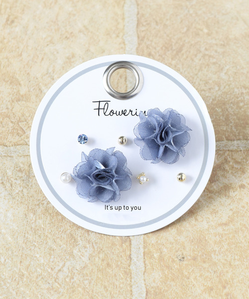 Flowering(フラワーリング)の「ミックスデザイン/セットピアス(ピアス(両耳用)・レディース・ブルー/ゴールド/ブラウン/ピンクゴールド/ベージュ/パープル/グリーン/ホワイト/ゴールド系その他/シルバー系その他/ブルー系その他/シルバー/ゴールド系その他2/ゴールド系その他3/ゴールド系その他4/ホワイト系その他/ゴールド系その他7/ゴールド系その他5/シルバー系その他2/シルバー系その他3/レッド/ゴールド系その他6/ブルー系その他2/ゴールド系/ピンク/ゴールド系2/ベージュ系その他/グリーン系その他/グレー/ゴールド系1・FREE)」の1枚目の写真