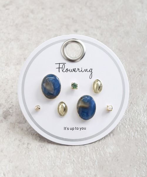Flowering(フラワーリング)の「ミックスデザイン/セットピアス(ピアス(両耳用)・レディース・ブルー/ゴールド/ブラウン/ピンクゴールド/ベージュ/パープル/グリーン/ホワイト/ゴールド系その他/シルバー系その他/ブルー系その他/シルバー/ゴールド系その他2/ゴールド系その他3/ゴールド系その他4/ホワイト系その他/ゴールド系その他7/ゴールド系その他5/シルバー系その他2/シルバー系その他3/レッド/ゴールド系その他6/ブルー系その他2/ゴールド系/ピンク/ゴールド系2/ベージュ系その他/グリーン系その他/グレー/ゴールド系1・FREE)」の11枚目の写真