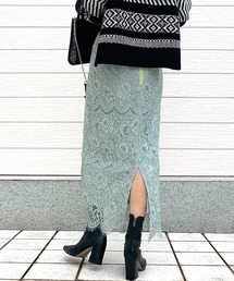 Q | スカラレースナロースカート(スカート)