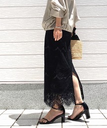 Q | スカラレースナロースカート(スカート)
