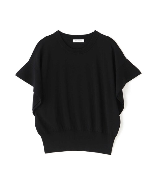 NATURAL BEAUTY BASIC（ナチュラルビューティーベーシック）の「◇フレアスリーブニット（ニット/セーター・レディース・ブラック/ホワイト系その他/ダークオレンジ・FREE）」の9枚目の写真