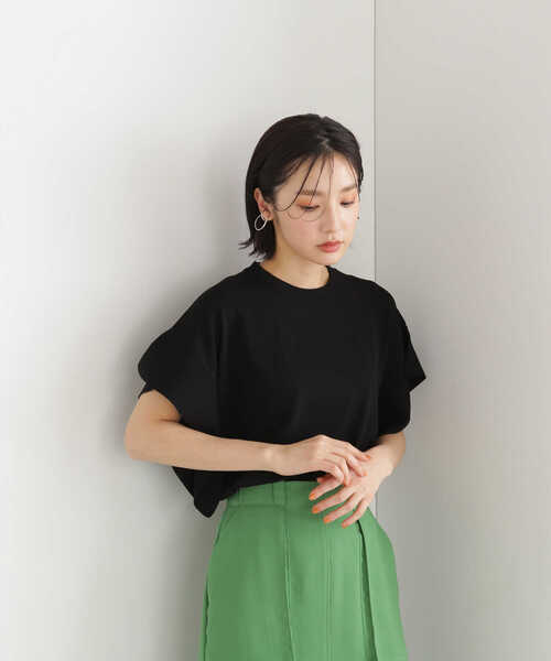 NATURAL BEAUTY BASIC（ナチュラルビューティーベーシック）の「◇フレアスリーブニット（ニット/セーター・レディース・ブラック/ホワイト系その他/ダークオレンジ・FREE）」の11枚目の写真