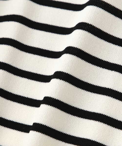 NATURAL BEAUTY BASIC（ナチュラルビューティーベーシック）の「◇フレアスリーブニット（ニット/セーター・レディース・ブラック/ホワイト系その他/ダークオレンジ・FREE）」の5枚目の写真