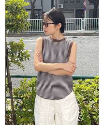 【WEB限定】テレコボーダーボックスタンクトップ