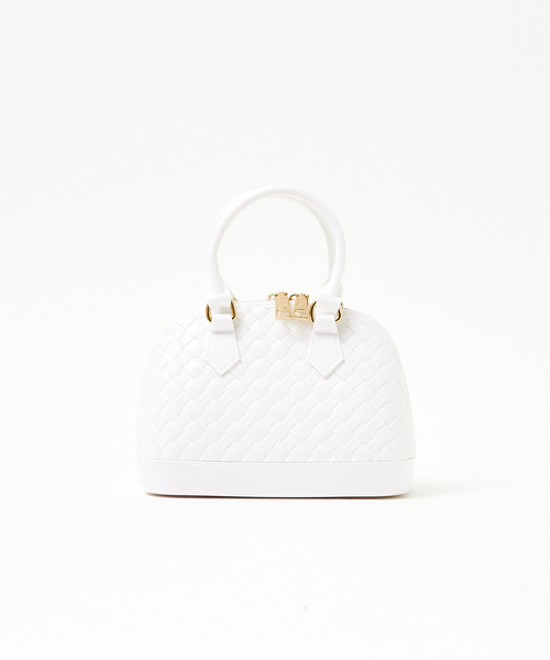 Abahouse Devinette（ドゥヴィネット）の「【Avancer】メッシュ編み2WAYミニハンドバッグ（ボストンバッグ・レディース・ブラック/ホワイト/グリーン・フリー）」の16枚目の写真