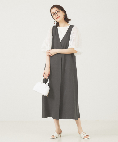 Abahouse Devinette（ドゥヴィネット）の「【Avancer】メッシュ編み2WAYミニハンドバッグ（ボストンバッグ・レディース・ブラック/ホワイト/グリーン・フリー）」の20枚目の写真