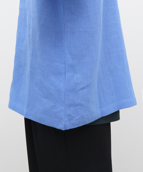 mii(ミー)の「【mii for LA BOUCLE】別注 マドラス パッチワーク カンタ リネン 半袖 シャツ(シャツ/ブラウス・メンズ・グリーン/ブラウン/サックスブルー・LARGE/MEDIUM)」の19枚目の写真