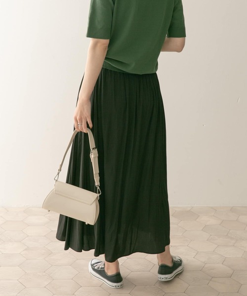 URBAN RESEARCH DOORS（アーバンリサーチドアーズ）の「カッセンギャザーロングスカート（スカート・レディース・ブラック/グレー系その他・MEDIUM）」の10枚目の写真