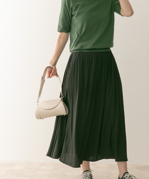 URBAN RESEARCH DOORS（アーバンリサーチドアーズ）の「カッセンギャザーロングスカート（スカート・レディース・ブラック/グレー系その他・MEDIUM）」の6枚目の写真