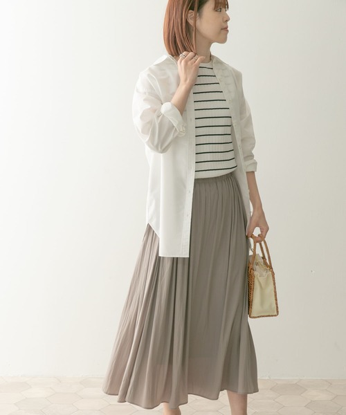 URBAN RESEARCH DOORS（アーバンリサーチドアーズ）の「カッセンギャザーロングスカート（スカート・レディース・ブラック/グレー系その他・MEDIUM）」の16枚目の写真