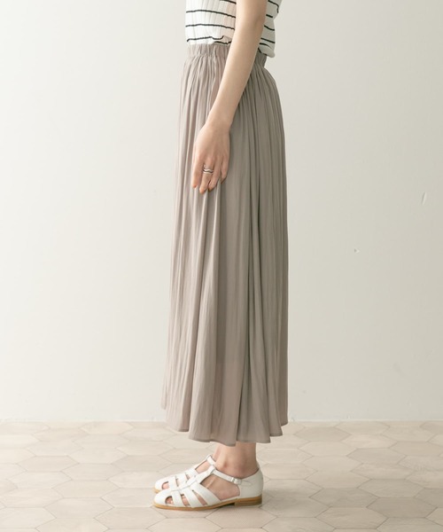 URBAN RESEARCH DOORS（アーバンリサーチドアーズ）の「カッセンギャザーロングスカート（スカート・レディース・ブラック/グレー系その他・MEDIUM）」の5枚目の写真