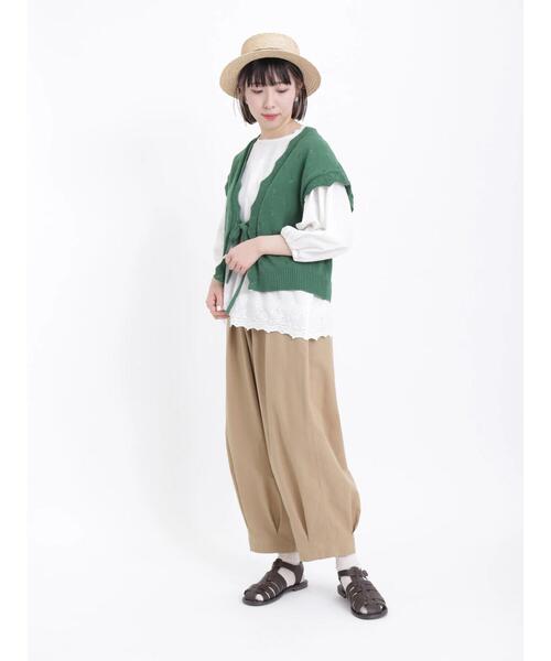 Samansa Mos2（サマンサ モスモス）の「オブリークトゥグルカサンダル（サンダル・レディース・ブラック/ブラウン・LARGE/MEDIUM）」の21枚目の写真