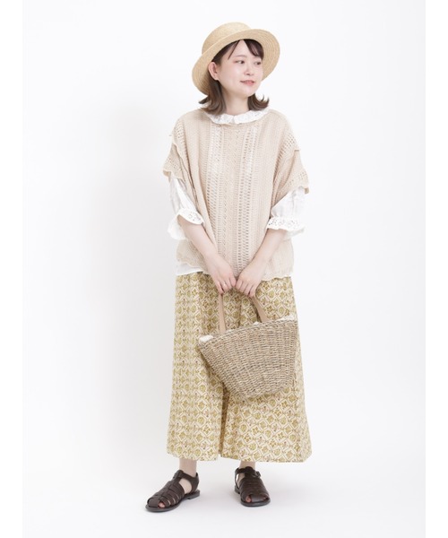 Samansa Mos2（サマンサ モスモス）の「オブリークトゥグルカサンダル（サンダル・レディース・ブラック/ブラウン・LARGE/MEDIUM）」の6枚目の写真