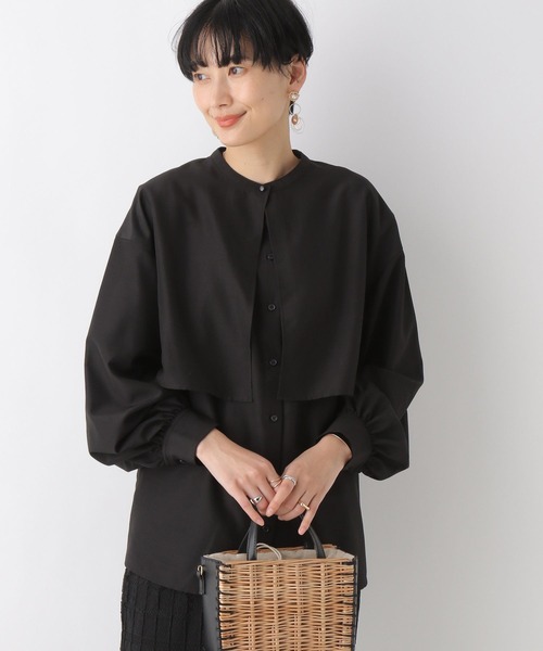 LEPSIM(レプシィム)の「3WAYケープライクブラウス 194168(シャツ/ブラウス・レディース・ブラック/オフホワイト/ライトブルー・FREE)」の4枚目の写真