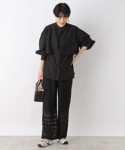 LEPSIM(レプシィム)の「3WAYケープライクブラウス 194168(シャツ/ブラウス・レディース・ブラック/オフホワイト/ライトブルー・FREE)」の12枚目の写真