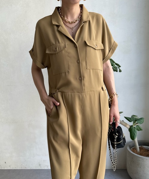 DouDou（ドゥドゥ）の「【WEB限定】マニッシュジャンプスーツ（つなぎ  