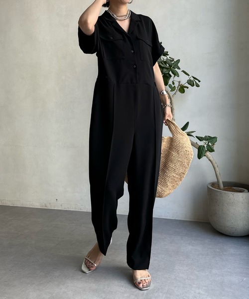 DouDou（ドゥドゥ）の「【WEB限定】マニッシュジャンプスーツ（つなぎ  