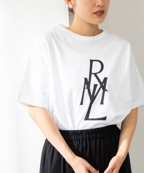 Rie Miller(リエミラー)の「オリジナルプリントTシャツ(Tシャツ/カットソー・レディース・ホワイト系その他6/ベージュ系その他5/ホワイト系その他5/ホワイト系その他4・38)」の3枚目の写真
