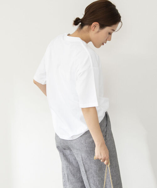 Rie Miller(リエミラー)の「オリジナルプリントTシャツ(Tシャツ/カットソー・レディース・ホワイト系その他6/ベージュ系その他5/ホワイト系その他5/ホワイト系その他4・38)」の9枚目の写真