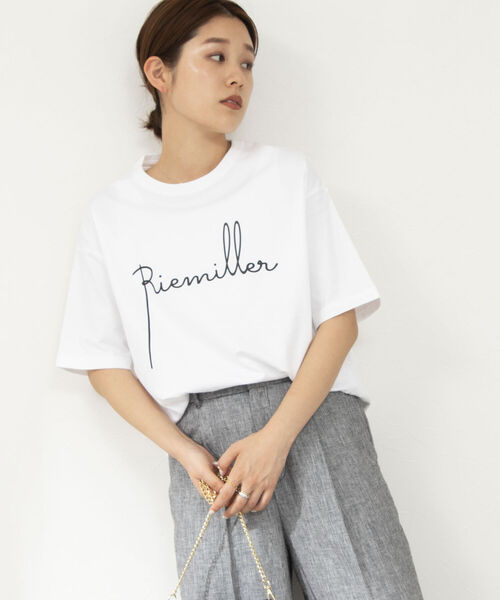 Rie Miller(リエミラー)の「オリジナルプリントTシャツ(Tシャツ/カットソー・レディース・ホワイト系その他6/ベージュ系その他5/ホワイト系その他5/ホワイト系その他4・38)」の10枚目の写真