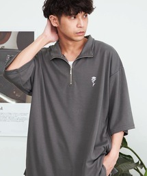 『SILVER BULLET SELECT AP/シルバーバレットセレクト』ハーフZIPスタンドポンチ半袖シャツ