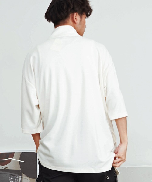 SILVER BULLET（シルバーバレット）の「『SILVER BULLET SELECT AP/シルバーバレットセレクト』ハーフZIPスタンドポンチ半袖シャツ（Tシャツ/カットソー・メンズ・ホワイト/ブラック/チャコールグレー・L/M）」の13枚目の写真