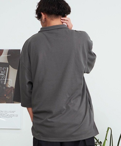 SILVER BULLET（シルバーバレット）の「『SILVER BULLET SELECT AP/シルバーバレットセレクト』ハーフZIPスタンドポンチ半袖シャツ（Tシャツ/カットソー・メンズ・ホワイト/ブラック/チャコールグレー・L/M）」の20枚目の写真