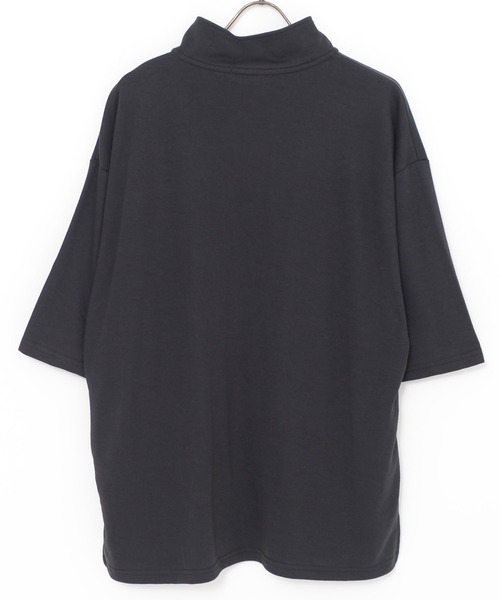 SILVER BULLET（シルバーバレット）の「『SILVER BULLET SELECT AP/シルバーバレットセレクト』ハーフZIPスタンドポンチ半袖シャツ（Tシャツ/カットソー・メンズ・ホワイト/ブラック/チャコールグレー・L/M）」の8枚目の写真