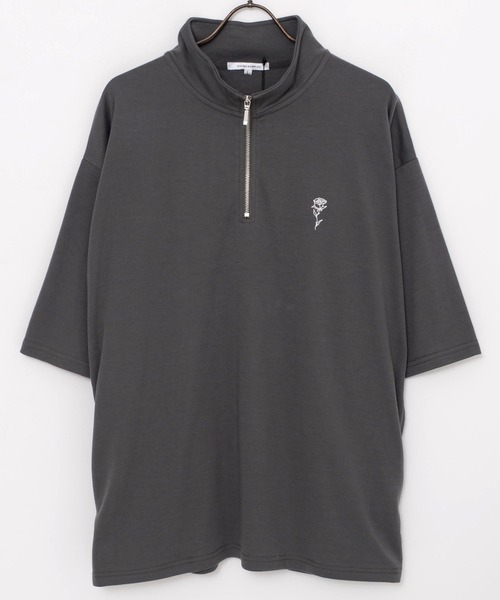 SILVER BULLET（シルバーバレット）の「『SILVER BULLET SELECT AP/シルバーバレットセレクト』ハーフZIPスタンドポンチ半袖シャツ（Tシャツ/カットソー・メンズ・ホワイト/ブラック/チャコールグレー・L/M）」の18枚目の写真