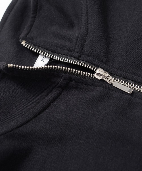SILVER BULLET（シルバーバレット）の「『SILVER BULLET SELECT AP/シルバーバレットセレクト』ハーフZIPスタンドポンチ半袖シャツ（Tシャツ/カットソー・メンズ・ホワイト/ブラック/チャコールグレー・L/M）」の11枚目の写真