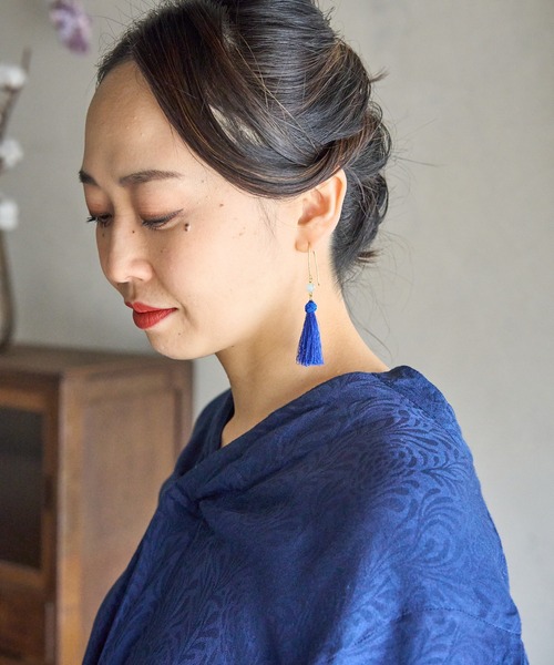 カヤ（カヤ）の「【カヤ】うつろい願いピアス（ピアス（両耳用）・レディース・アクア/その他1/その他2/ライトピンク/グリーン/パープル・FREE）」の13枚目の写真