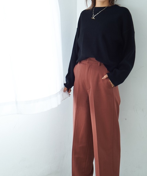 LASHIKU（ラシク）の「【セットアップ】2WAYニットカーディガン（カーディガン/ボレロ・レディース・ブラウン/ベージュ/ブラック・FREE）」の4枚目の写真