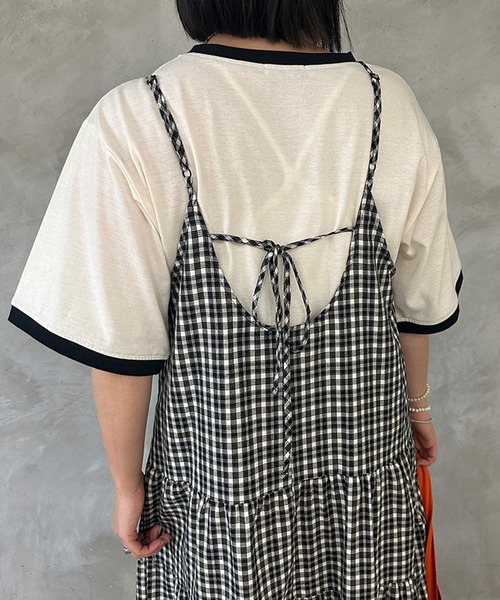 kutir（クティール）の「アソートティアードキャミワンピース（ワンピース・レディース・グリーン/ブラック/ブラック系その他・FREE）」の19枚目の写真