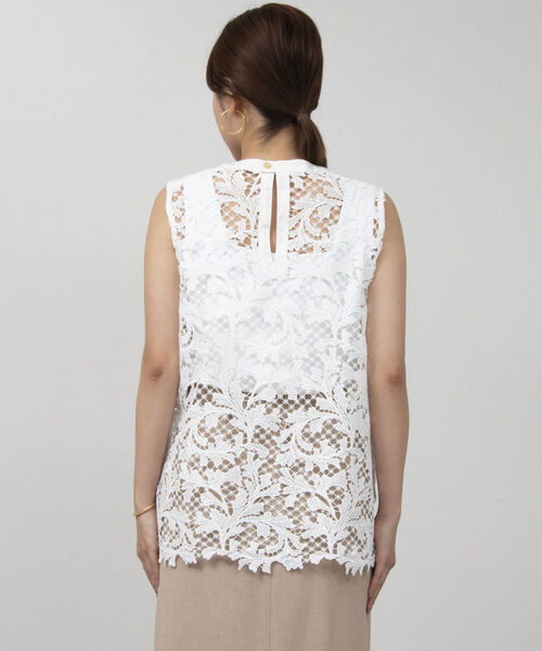 NOLLEY’S（ノーリーズ）の「カットレースノースリーブブラウス（シャツ/ブラウス・レディース・ホワイト/ブラック・38）」の19枚目の写真