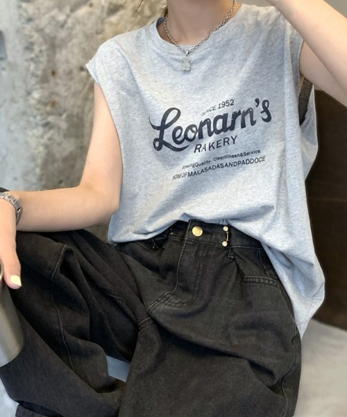 Riff(リフ)の「ノースリーブTシャツ ロゴ(Tシャツ/カットソー・レディース・グリーン/グレー/ホワイト・M)」の12枚目の写真