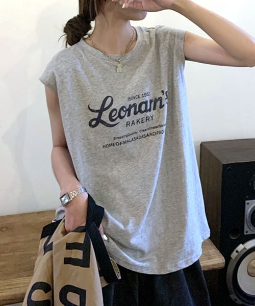 Riff(リフ)の「ノースリーブTシャツ ロゴ(Tシャツ/カットソー・レディース・グリーン/グレー/ホワイト・M)」の15枚目の写真