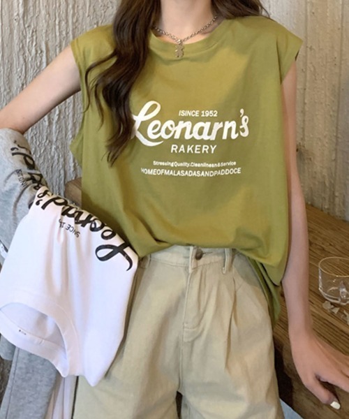 Riff(リフ)の「ノースリーブTシャツ ロゴ(Tシャツ/カットソー・レディース・グリーン/グレー/ホワイト・M)」の19枚目の写真