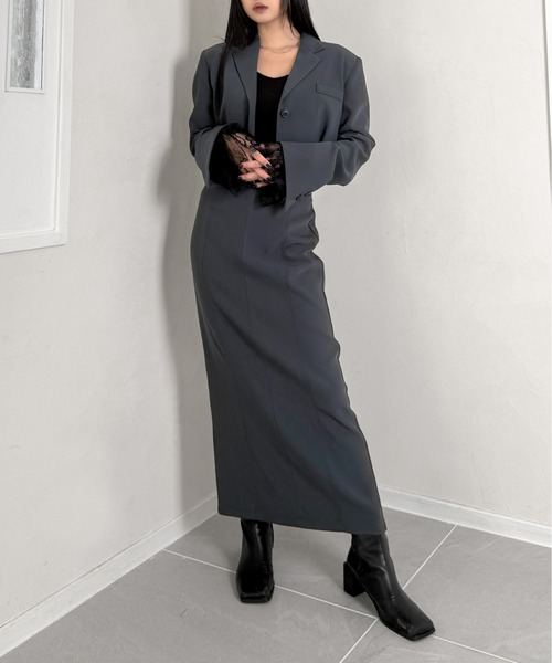 LVEU.】ハイウエストタイトスカート / ボトムス スカート タイト