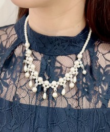 Cupid Heart | 【Cupid Heart】結婚式アクセ！パールジルコンネックレス(ネックレス)