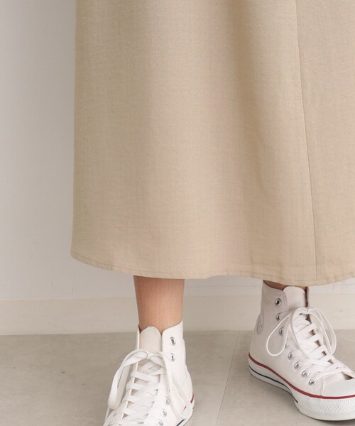 DRESKIP(ドレスキップ)の「◆一枚でさらり 麻調ウエスト切替ワンピース(ワンピース・レディース・ブラウン系/グレー系その他/サンドベージュ・02/03/04)」の7枚目の写真