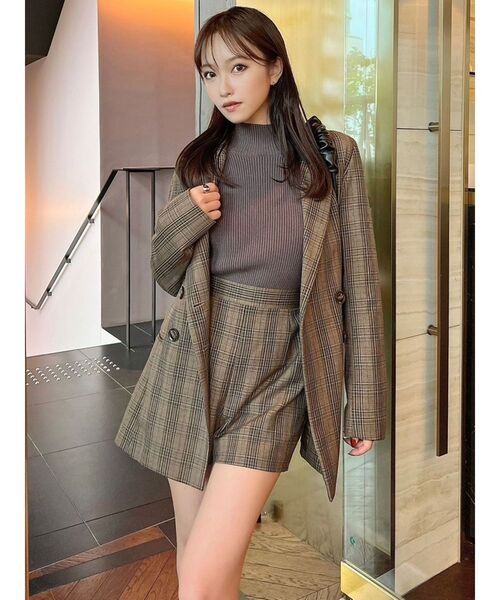 RESEXXY（リゼクシー）の「ベーシックショートパンツ【セットアップ着用可能】（その他パンツ・レディース・グリーン/ブラウン/ベージュ・FREE）」の9枚目の写真