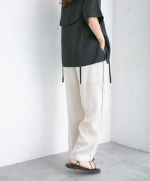 KBF | サイドパイピングサテンイージーパンツ(その他パンツ)