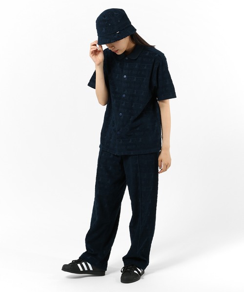 HUF（ハフ）の「JACQUARD PILE SHIRT / HUF シャツ（シャツ/ブラウス・メンズ・ネイビー/オリーブ・SMALL/MEDIUM/LARGE/X-LARGE/XX-LARGE）」の15枚目の写真