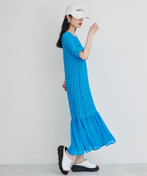 Narcissus(ナルシス)の「【Narcissus】ポコポコワンピース(ワンピース・レディース・ブラック/ブルー・FREE)」の18枚目の写真