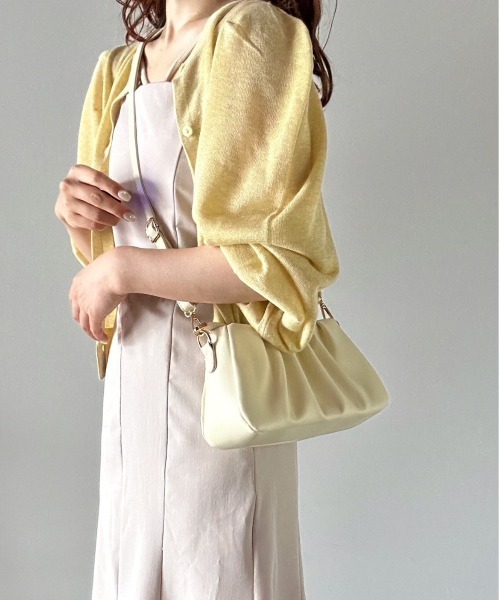 t a r o s u(タロス)の「kusyukusyu 2way bag/クシュクシュ2ウェイバッグ(ハンドバッグ・レディース・ホワイト/ブラック・FREE)」の16枚目の写真