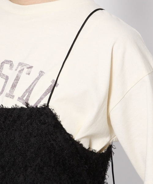 LOWRYS FARM（ローリーズファーム）の「フェザージャガードキャミ　962452（キャミソール・レディース・ブラック/ホワイト/その他/オフホワイト・FREE）」の21枚目の写真
